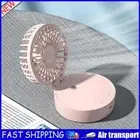Foldable Desktop Spray Fan Comfortable Water Mist Fan for Indoor Outdoor (Pink)