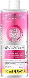 Eveline Cosmetics Facemed+ Hyaluronic Micellar Water 3-in-1 - Deep Cleansing & Moisture, Alcohol-Free, 500 ml