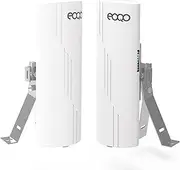 Point to Point Starlink Internet WiFi Extender with Bracket Mounts, 5.8GHz 3KM 100Mbps Outdoor Long Range Network Transmission for Starlink Gen 3 Router, Starlink Mini, 14dBi High Gain Antenna,2 Pack