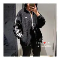 在飛比找蝦皮購物優惠-Linda❤️代購 Adidas 三葉草 羊羔毛 毛毛 外套