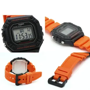 卡西歐CASIO腕錶經典造型男生女方形數字錶W-218HC W-218HD W-218H W-218HC-4AV