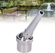 Fountain Nozzle G1‑1/2 Female Thread 46mm,Adjustable Jet Water Sprayer Tip,Stainless Steel,3 to 7M Jet Height,for Garden Pond,Pool Water Fountain,Public Spaces