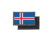 Flag patch printed badge country iceland