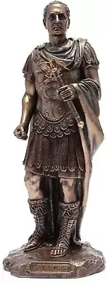 Gaius Julius Caesar Roman Ruler General and Statesman Statue Cold Cast Bronze