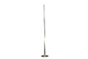 Jacqueline LED Modern Classic Twisted Floor Lamp Light - Brushed Chrome