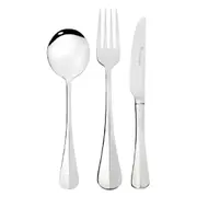 Stanley Rogers Baguette Table Knife, Table Fork & Soup Spoon Bundle x 36