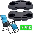 2X Universal Cup Holder for Zero Gravity Chair Utility Tray Clip On Chair Table