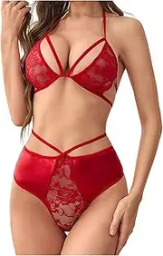 [Generic] Sexy Underwear Sexy Women's Hollow Split Underwear Sexy Set Men Lingerie Christmas 2024 Sexy Underwear