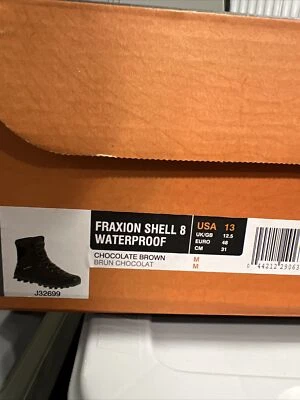 Merrell Fraxion Shell 8 Waterproof Boots Chocolate Brown Men's 13