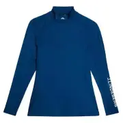 J.Lindeberg Women Asa Soft Compression Top Golf Baselayer Estate Blue - FW23 NEW