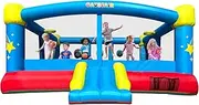 Causeair Big Inflatable Bounce House with GFCI Blower,15ft x 14.8ft,Double Basketball Hoop,Throw Ball Game,Reinforced PVC Bounce Floor,Jumping Bouncy Castle Holds 6 Kids