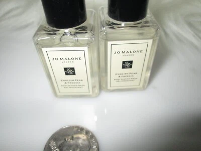 Jo Malone English Pear and Freesia mini Hand & Body Washes 15ml x 2 travel size