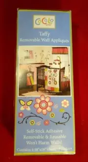 COCALO BABY TAFFY REMOVABLE WALL APPLIQUES DECAL STICKERS FLOWERS