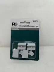 2-Pack of 4 each Gatehouse White Die-cast Sliding Window Sash Lock