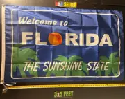Florida Flag FREE SHIPPING 1 Against The World B Beer Dorm Room Sign USA 3x5'