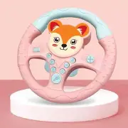Steering Wheel Toy Simulated Driving Controller Steering Wheel Car Seat Toy for