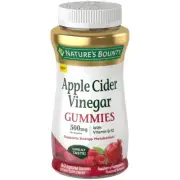 Nature's Bounty Apple Cider Vinegar 500 mg Vegetarian Gummies Raspberry Pomegran