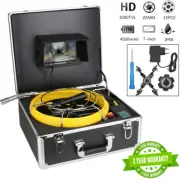 7" Screen Sewer Pipe Inspection Camera 22MM Drain Industrial Endoscope System