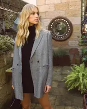 [Belle & Bloom] Kensington Wool Blend Oversized Coat - Grey