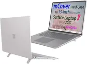 mCover Case ONLY Compatible for 2024+ 15" Microsoft Surface Laptop 7 (Model# 2037) Windows PC with ARM CPU and AI-Powered Copilot+ (NOT Fitting Other Surface Models) - Clear