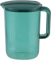 SHERCHPRY Glass Pitcher Ice Tea Kettle, Fridge Door Water Jug with Handle, Plastic Cold Water Pitcher for Making Teas and Juices (Green) Glass Containers