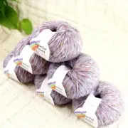 Sale 6BallsX50g Fluffy Soft Colorful Velvet Rugs Shawls Blankets Crochet Yarn 05