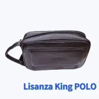 在飛比找蝦皮購物優惠-🎀【五洲】Lisanza King POLO手拿包 牛皮手拿