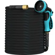 Garden Hose 100ft, Non-Expandable Lightweight & Flexible Water Hose, with 10-...