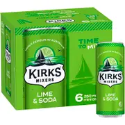 Kirks Lime & Soda Can 250mL