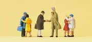 Arriving Passengers (6) HO/OO gauge Figures Preiser 14028