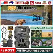 Wifi Trail Camera WiFi 2.7K 58MP Wildlife Camera Night Vision Motion Activated