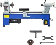 DEFGHIJ Woodturning Lathe Variable Speed 760-3200 RPM Benchtop Wood Lathe 370W Woodworking DIY Lathe Woodturning Lathe Machine for Outdoor & Home Hobby Work Engraving & Grinding