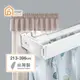 【Home Desyne】台灣製 M型外搭寬板伸縮軌道窗簾盒213-396cm