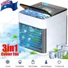 Air Cooler Conditioner Portable Desk Fan Cooling Mini Humidifier USB 7 LED Light