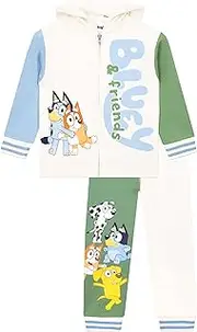 [Bluey] Hoodie And Sweatpants Set | Kids Sweatsuit And Jogger Pants | Boys Tracksuit | Outfit Set | Sizes 2T To 8