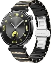 [PTLYE] 18mm Ceramic+Metal Strap For Huawei Watch GT5 Pro 42mm GT5 41mm Business Bracelet band for Huawei Watch GT4 41mm correa