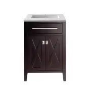 Miseno MV-24-313YG319 Wimbledon 24" - Brown / Matte White
