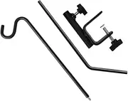 Deck Hook for Railing Heavy Duty Outdoor Shepherd Hook Bird Feeder Stand Plant Hanger Hummingbird Feeder Pole