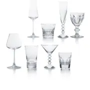 New Baccarat Crystal Set Cocktail Party in a Box 8 glasses DOF Champagne Wine