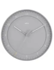 Braun BC17G-DCF Classic Radio Controlled Wall Clock 30 cm Gray