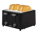 Courant 4-Slice Toaster with Drop down Crumb Tray Adjustable Shade Appliances