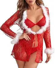 [Generic] Sexy Garter Lingerie Set with Choker Women Sleepwear Underwear V Collar Garter Slip Lingerie for Women