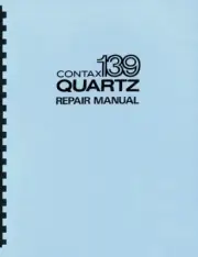 Contax 139 Quartz Service & Repair Manual with Assembling Charts Reprint