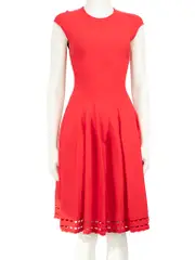Red Midi Knit Dress