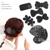 在飛比找momo購物網優惠-【kiret】韓國 時尚黑亮片髮貼 極簡閃耀瀏海貼-超值3入