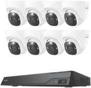 Reolink 16-Channel x 8 Dome Cameras 4TB NVR Security Camera System