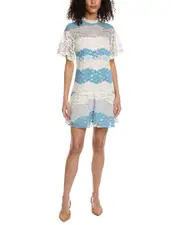 Burberry Floral Print Silk-Lined Mini Dress