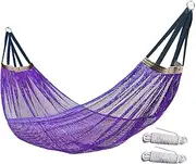 YRTUOP Portable Hammock | Mesh Hammock Swing for Camping,Lightweight Outdoor Furniture Tree Swing for Balcony Patio Relaxation Travel Backpacking Backyard Hiking Vacations
