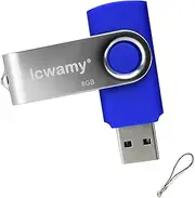lcwamy 8GB Flash Drive USB Drive USB Flash Drives USB Stick Thumb Drive USB Flash Drive Pendrive (Blue,8GB)