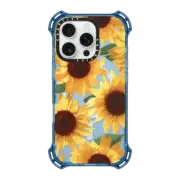 iPhone 16 Pro Bounce Case MagSafe Compatible Yellow Sunflowers clear
